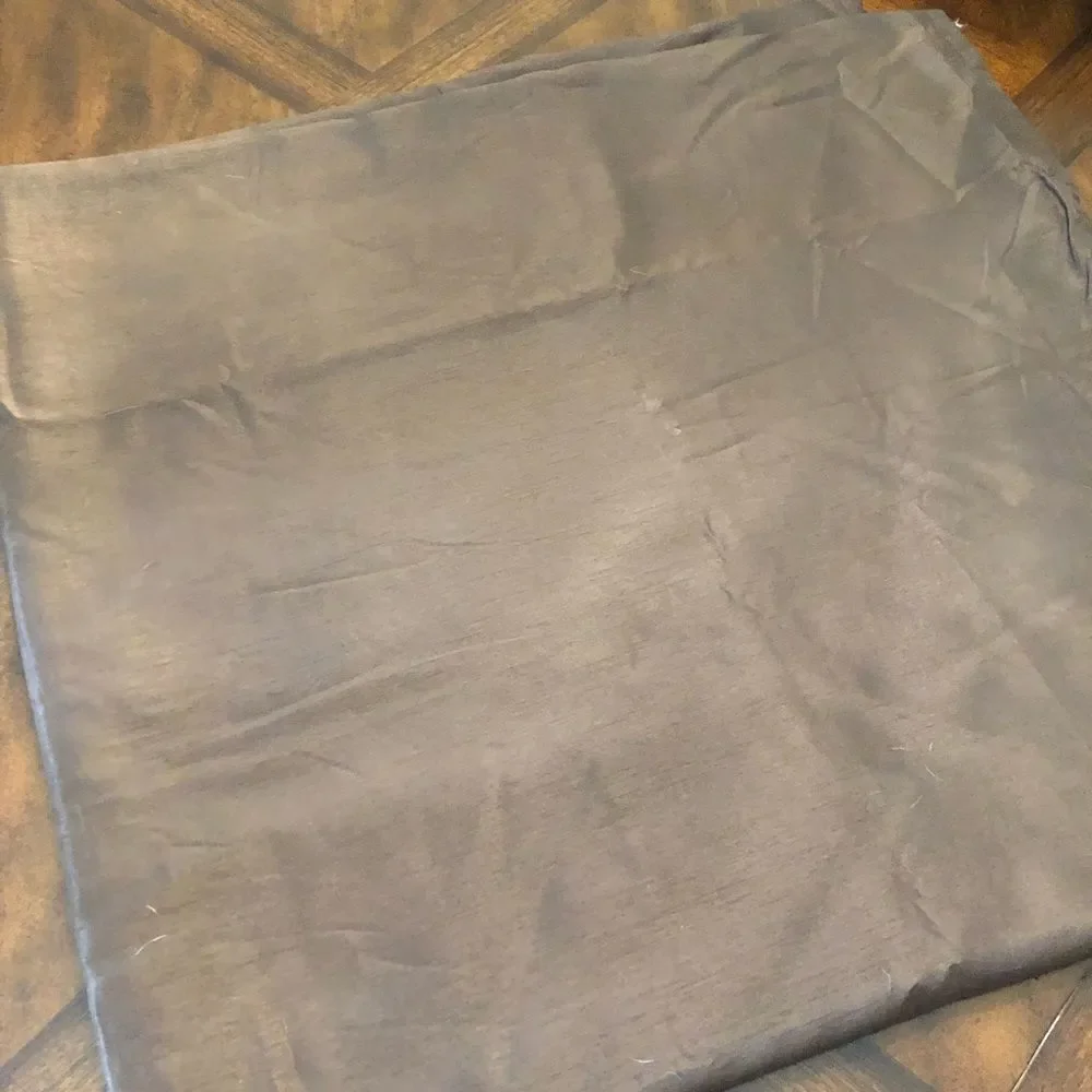 Faux Silk Brown Lined Curtain Panel